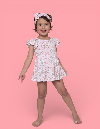 BUNNY BOW BLOSSOMS DREAM BODYSUIT DRESS
