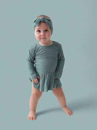 SAGE RIB DREAM BODYSUIT DRESS