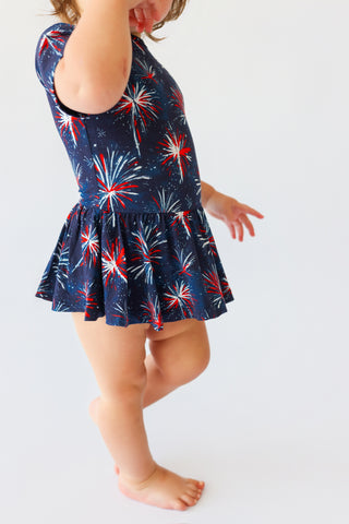RED, WHITE & BOOM DREAM BODYSUIT DRESS