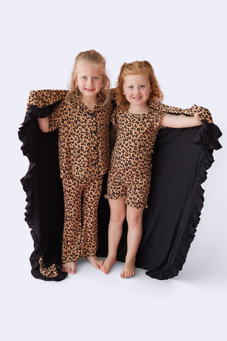 LEOPARD DREAM GIRL'S FLARE SET