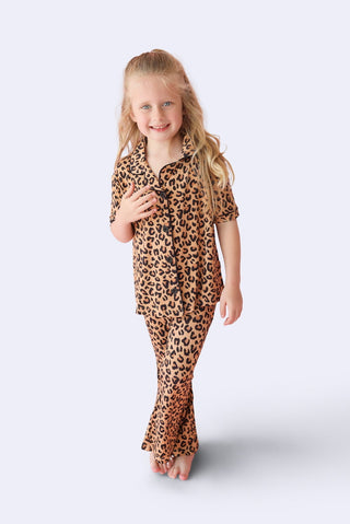 LEOPARD DREAM GIRL'S FLARE SET