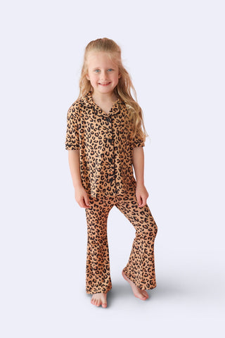 LEOPARD DREAM GIRL'S FLARE SET