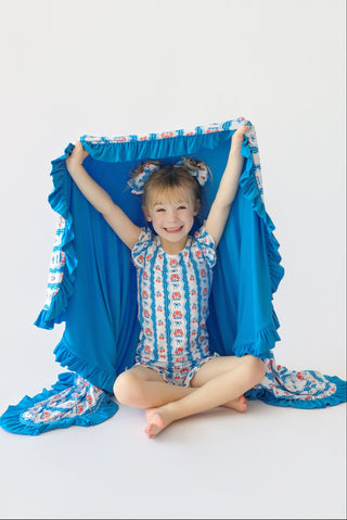 LIBERTY BLOSSOM BOWS DREAM RUFFLE BLANKET