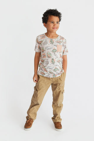 DINO DELIGHT DREAM POCKET TEE