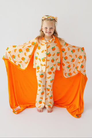 ORANGE BLOSSOM STRIPES DREAM GIRL'S FLARE SET