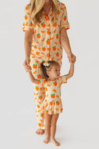 ORANGE BLOSSOM STRIPES DREAM BODYSUIT DRESS