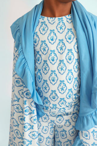 MERMAID MEDALLIONS DREAM RUFFLE BLANKET
