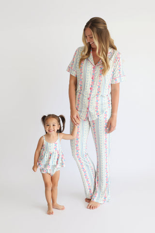 PETITE POSIE SHORT SLEEVE WOMEN’S RELAXED FLARE DREAM SET