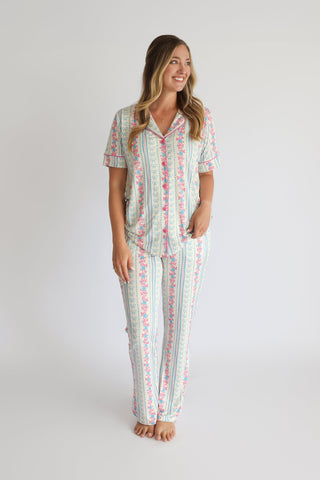 PETITE POSIE SHORT SLEEVE WOMEN’S RELAXED FLARE DREAM SET