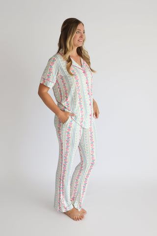 PETITE POSIE SHORT SLEEVE WOMEN’S RELAXED FLARE DREAM SET