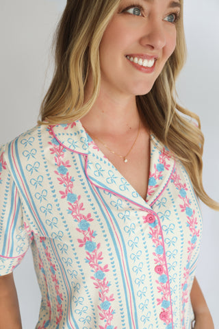 PETITE POSIE SHORT SLEEVE WOMEN’S RELAXED FLARE DREAM SET