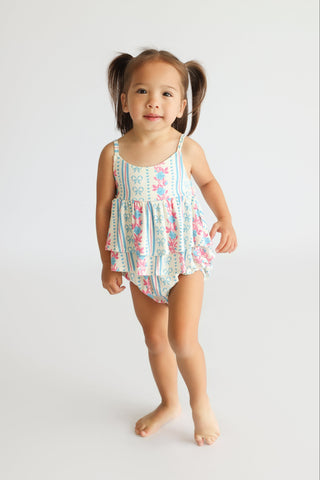 PETITE POSIE DREAM RUFFLED BUBBLE ROMPER