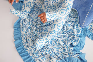 MERMAID MEDALLIONS DREAM RUFFLE BLANKET