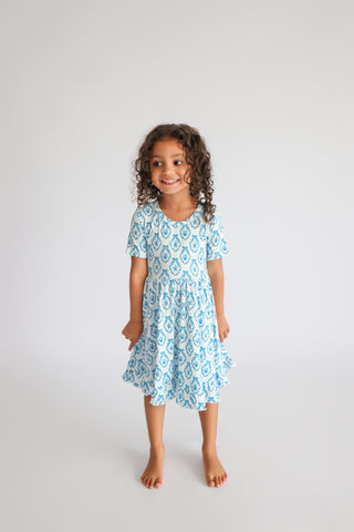 MERMAID MEDALLIONS DREAM RUFFLE DRESS