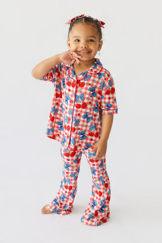 STAR-SPANGLED CHERRIES DREAM GIRL'S FLARE SET