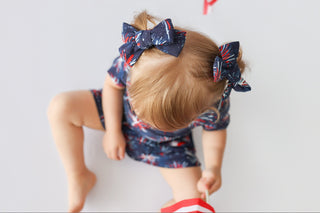 RED, WHITE & BOOM DREAM BOW HAIR CLIPS