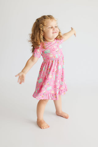 GLAMOUR MAGIC DREAM RUFFLE DRESS