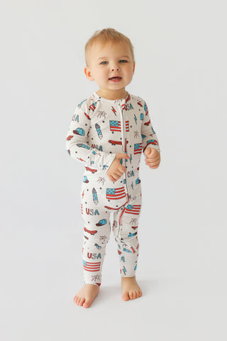 STAR-SPANGLED SKATE DREAM ROMPER