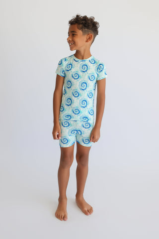 OCEAN WAVES TIE DYE DREAM SHORT SET