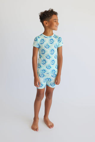 OCEAN WAVES TIE DYE DREAM SHORT SET