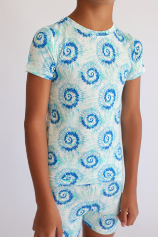 OCEAN WAVES TIE DYE DREAM SHORT SET