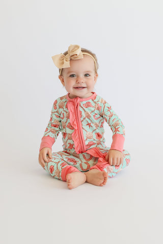 COASTAL COWGIRL DREAM RUFFLE ROMPER