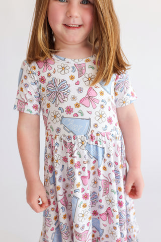 POM POWER DREAM RUFFLE DRESS