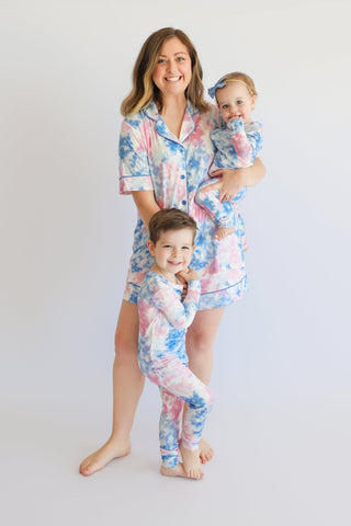 COTTON CANDY TIE DYE WOMEN’S DREAM SHORT SET