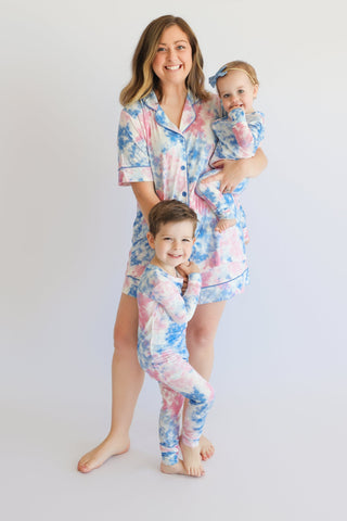 COTTON CANDY TIE DYE DREAM ROMPER
