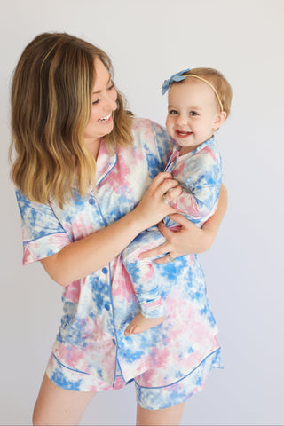 COTTON CANDY TIE DYE WOMEN’S DREAM SHORT SET