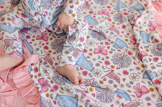 POM POWER DREAM RUFFLE BLANKET