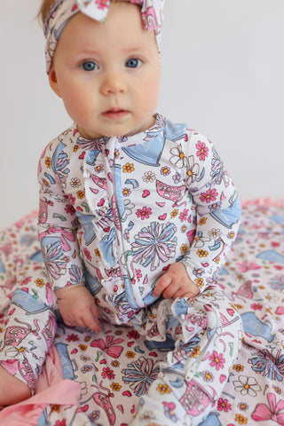 POM POWER DREAM RUFFLE ROMPER