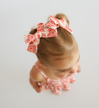 STRAWBERRY PARTY DELIGHT DREAM BOW HAIR CLIPS