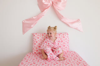 BOW CHECKERED CHARM DREAM TWIN SHEET SET