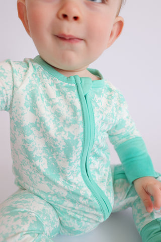 SEAFOAM TIE DYE DREAM ROMPER