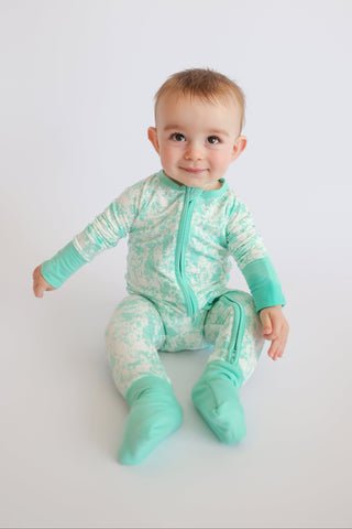 SEAFOAM TIE DYE DREAM ROMPER