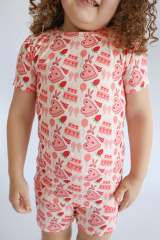 STRAWBERRY PARTY DELIGHT DREAM SHORT SET