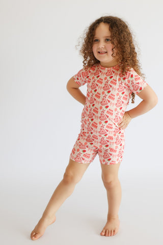 STRAWBERRY PARTY DELIGHT DREAM SHORT SET