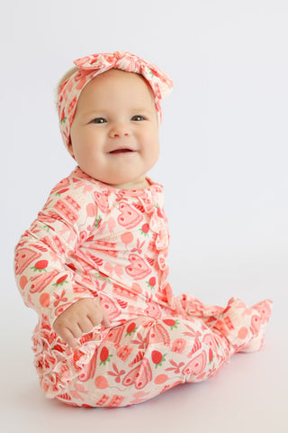 STRAWBERRY PARTY DELIGHT DREAM RUFFLE ROMPER