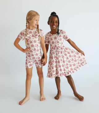 EXCLUSIVE FAIRYTAIL GARDEN SHORT SLEEVE DREAM RUFFLE DRESS