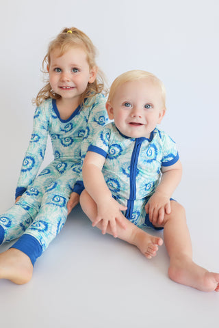 OCEAN WAVES TIE DYE DREAM SHORTIE