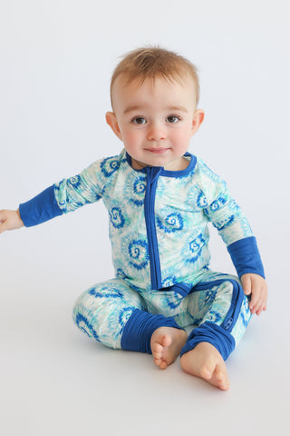OCEAN WAVES TIE DYE DREAM ROMPER
