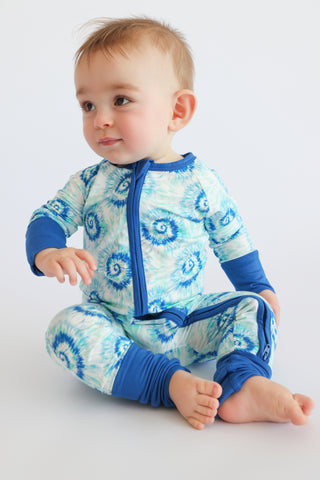 OCEAN WAVES TIE DYE DREAM ROMPER
