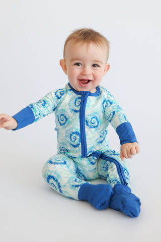 OCEAN WAVES TIE DYE DREAM ROMPER