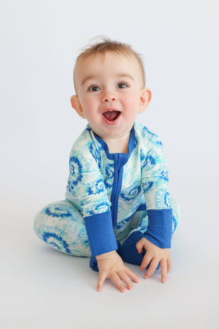 OCEAN WAVES TIE DYE DREAM ROMPER