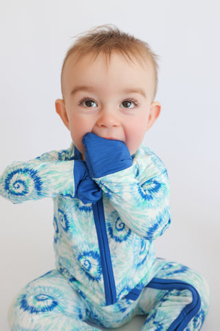 OCEAN WAVES TIE DYE DREAM ROMPER