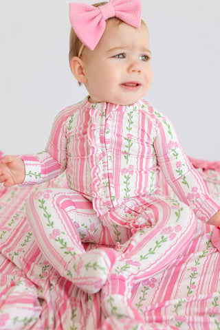 FOREVER FLORAL DREAM RUFFLE ROMPER