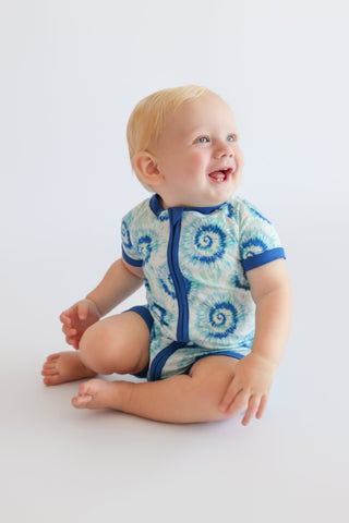 OCEAN WAVES TIE DYE DREAM SHORTIE