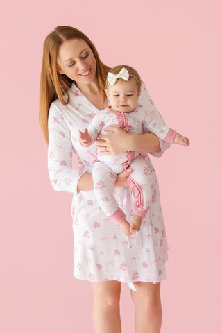 TIED WITH ROSES WOMEN'S DREAM ROBE