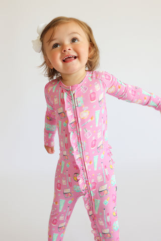 GLAMOUR MAGIC DREAM RUFFLE ROMPER
